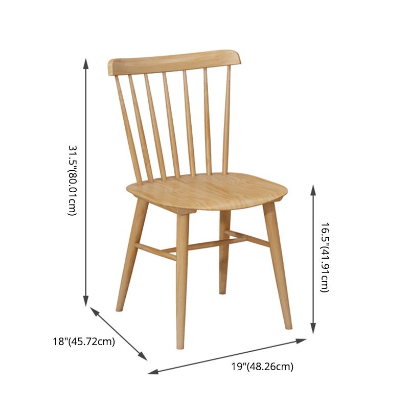 Modern Style Solid Wood Dining Set with Rectangle Shape Table and Trestle Base for Home Use