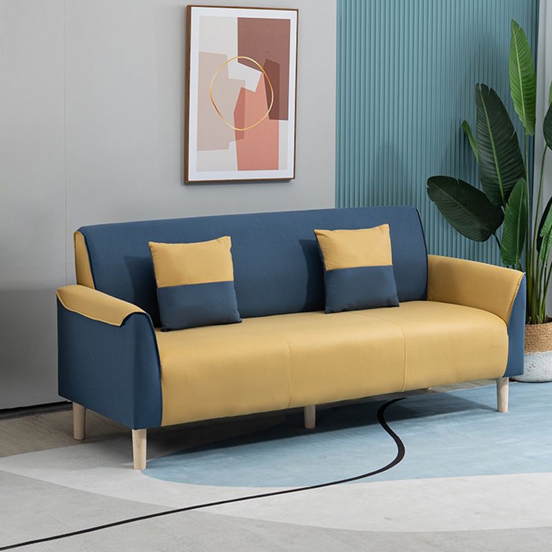 Stain Resistant Standard Sofa Pillows Included Settee with Legs