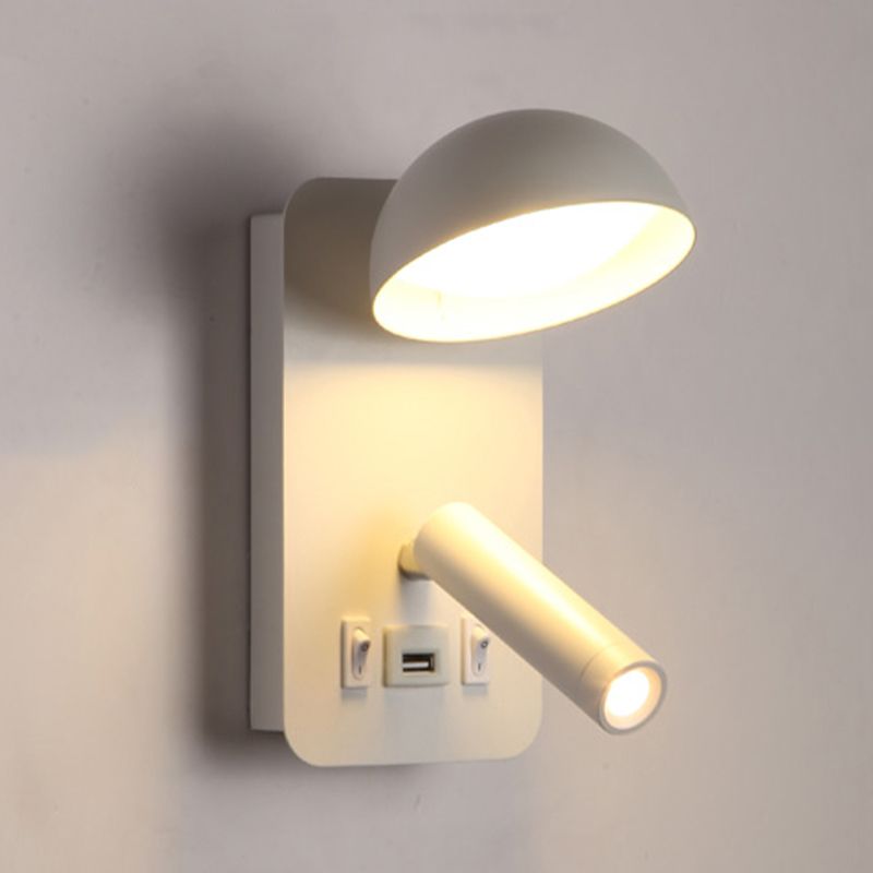 Nordic Metal Wall Light Geometric 2 Lights Reading Wall Sconce for Bedroom