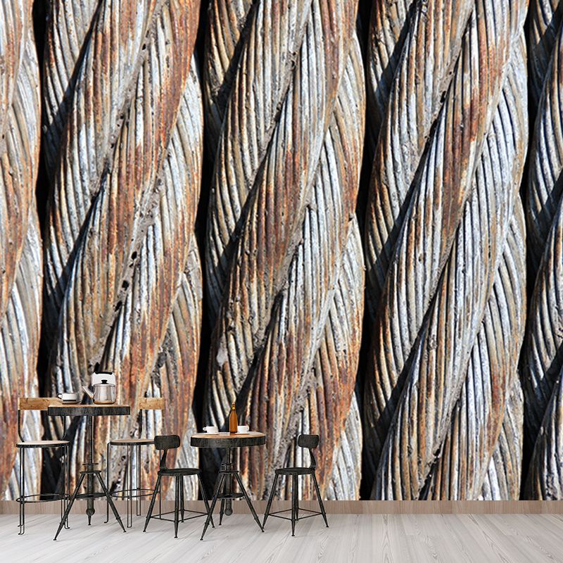 Wallpaper Industrial Metal Mural Horizontal Photography Living Room Wall Art