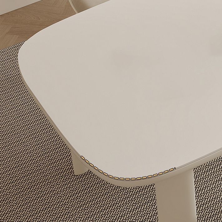 Modern Dining Set 1/3/5 Pcs Sintered Stone Dining Table with Upholstered Chairs