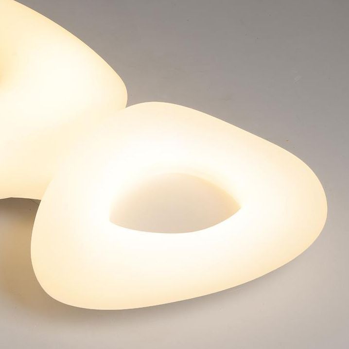 LED Flush Mount Lighting Modernism White Ceiling Light for Foyer Bedroom