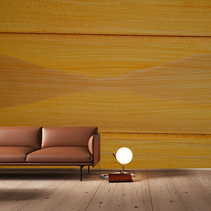 Simple Wood Grain Wall Mural for Sitting Room Removable Wall Decals, Personalized Size