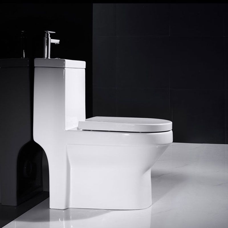 Modern Toilet Bowl Floor Mounted Porcelain All-In-One Flush Toilet