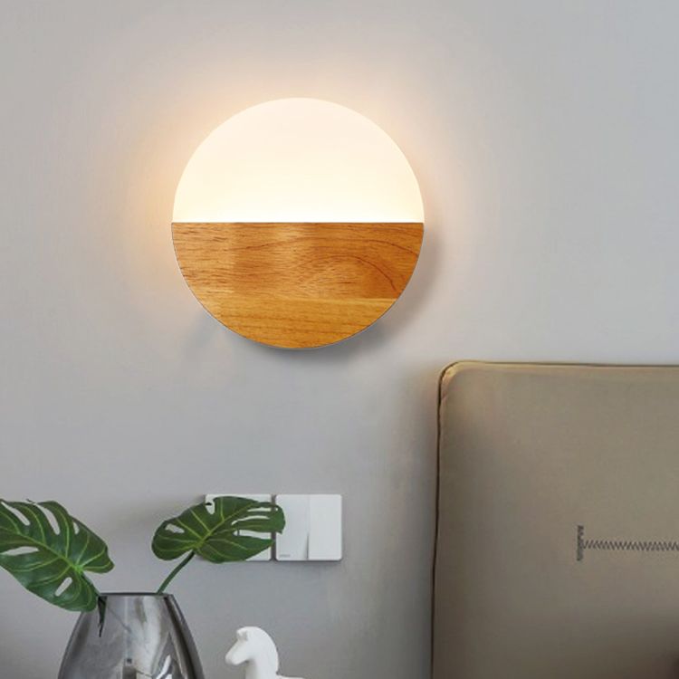 Madera de 1 luces LED LIGHT MODERNA NORDIC SDIPCURA PARA EL DORMITORIO