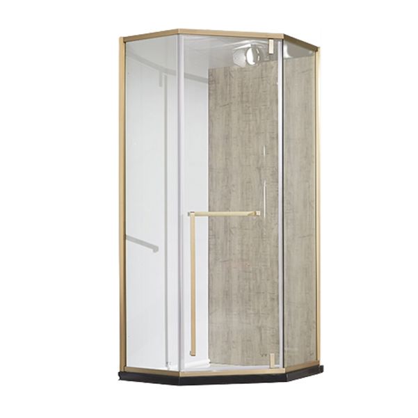 Gold Frame Neo-Angle Shower Enclosure with Single Door Handle