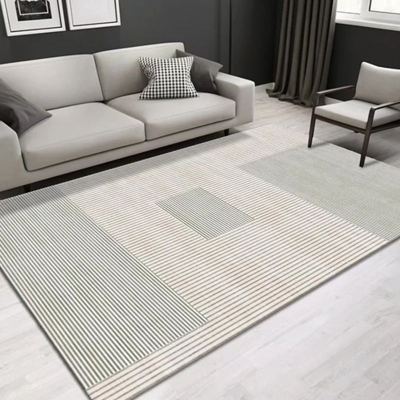 Modern Indoor Carpet Geometric Print Rug Polyester Stain Resistant Carpet for Home Decor