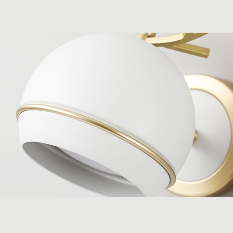 Modern Metal 1-Light Reading Wall Mount Lamp Spherical Wall Sconce for Bedroom