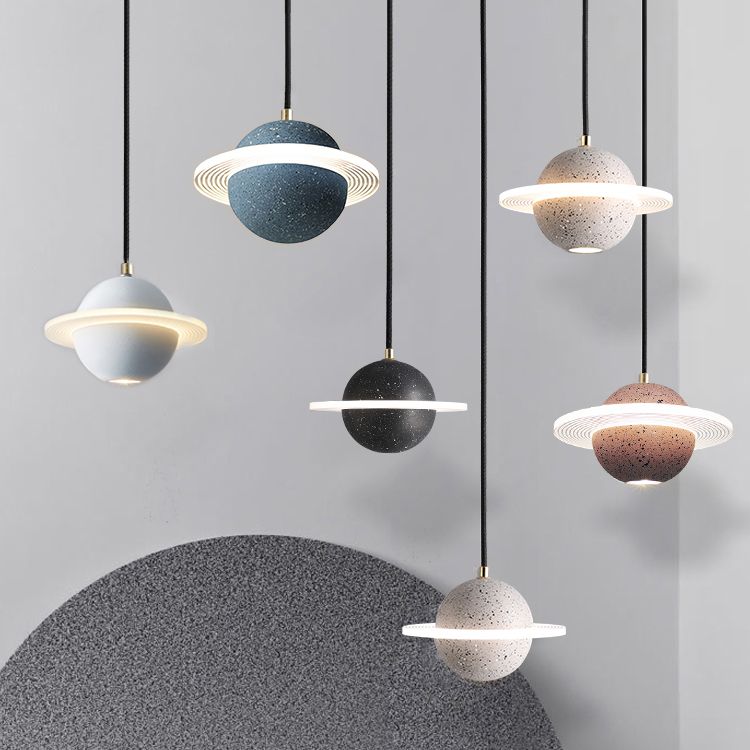 Creative Universe LED Pendant Light Simplicity Hanging Lamp for Bedroom Foyer