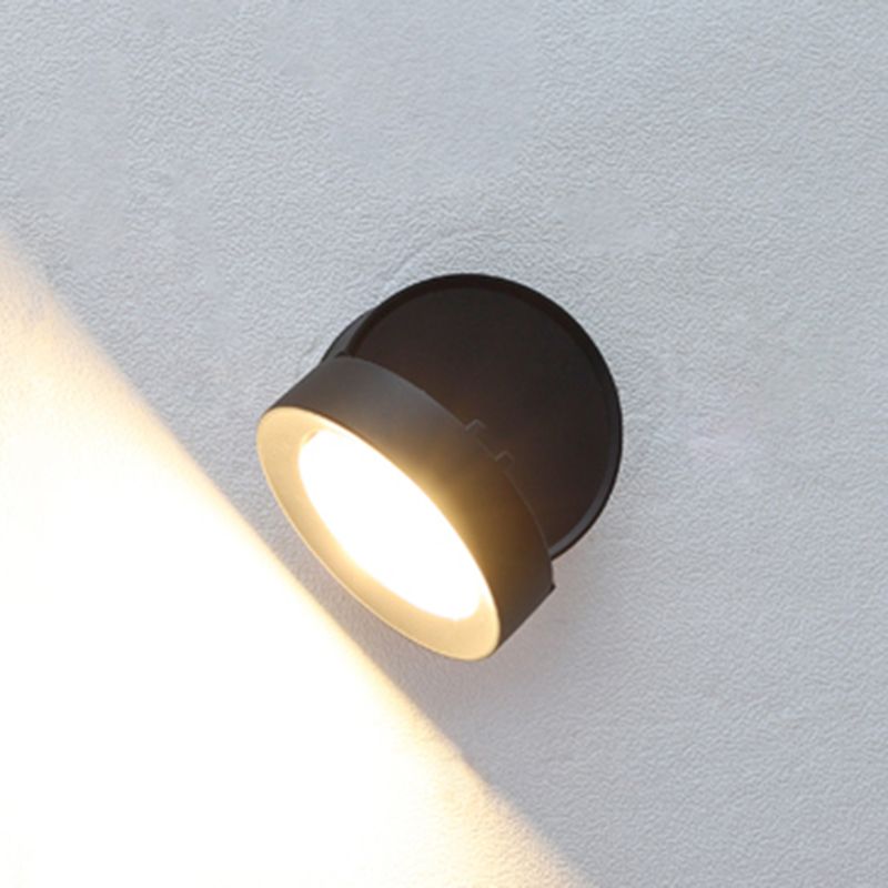 Dark Black LED Wall Sconce Aluminum & Acrylic Modernism Wall Light