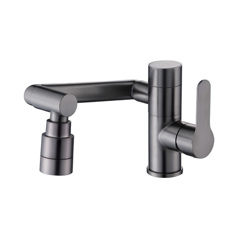Modern Widespread Sink Faucet Solid Color Stainless Steel Centerset Lavatory Faucet