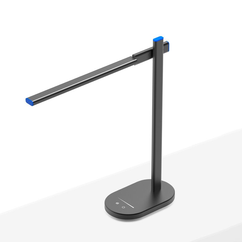 Lampada da tavolo da notte lineare in metallo moderno lampada da comodino singolo
