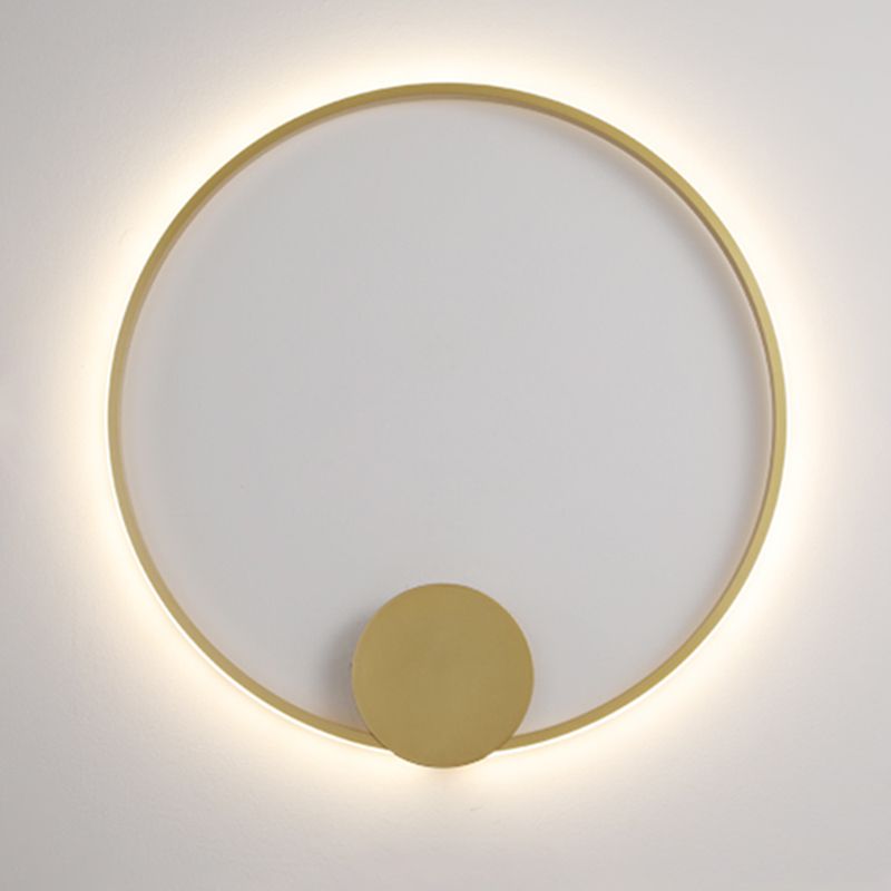 Modern Minimalist Minimalist Circular Montate Montate Metal 1 Light Sconce Light Set per camera da letto