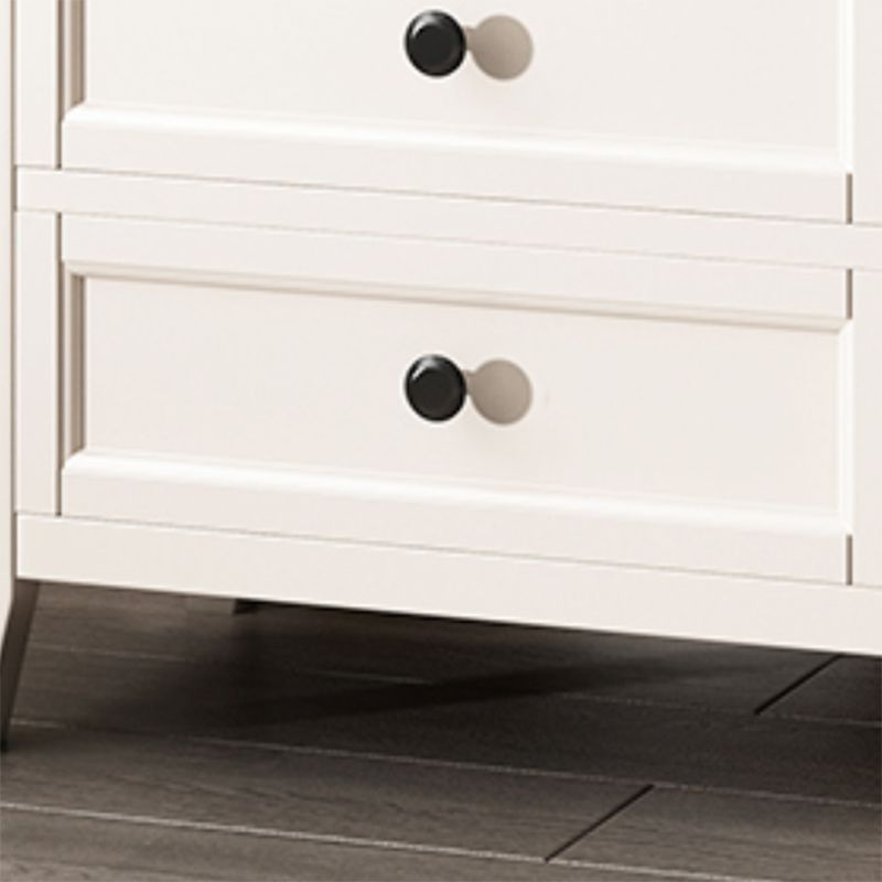 Traditional Oak Lingerie Chest Vertical Storage Chest Dresser for Home