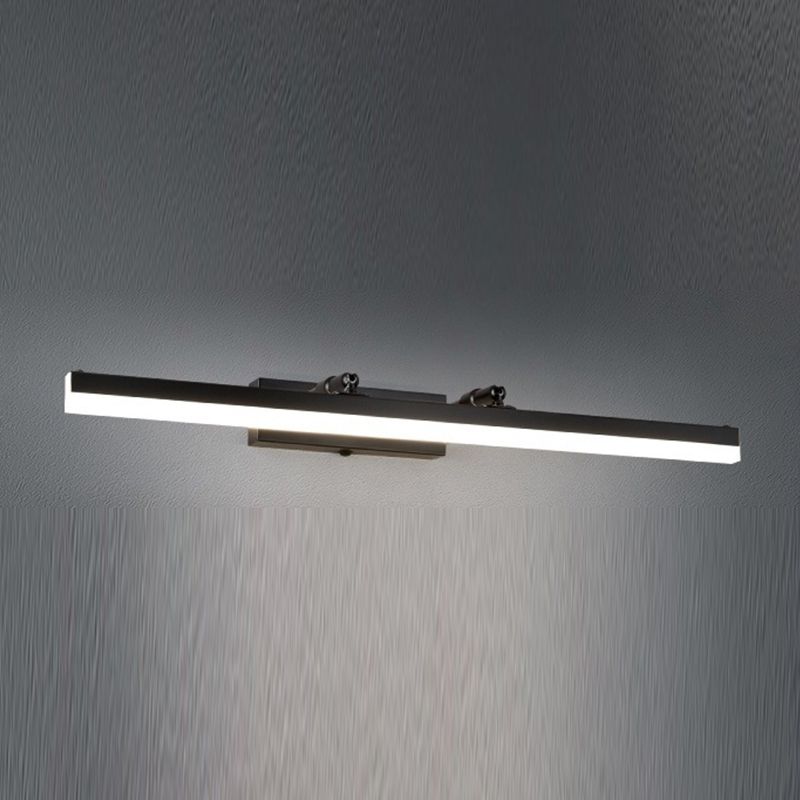 Modern Style Linear Wall Mounted Lamps Metal 1 Light LED Mirror Lights