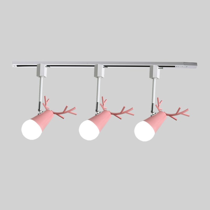 Nordic Log Plafond Track Light Personnalized Antlers Home Fonding Mall Vêtements Vence de vêtements Spotlight Commercial