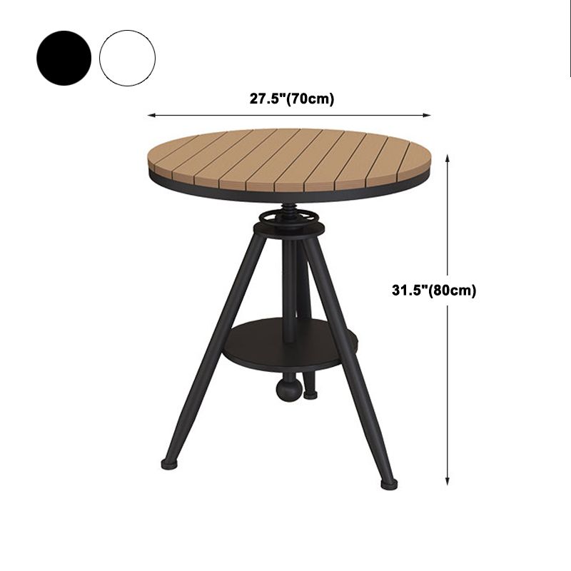 Modern 1/2/3 Pieces Dining Set Round Wood Dining Table for Balcony