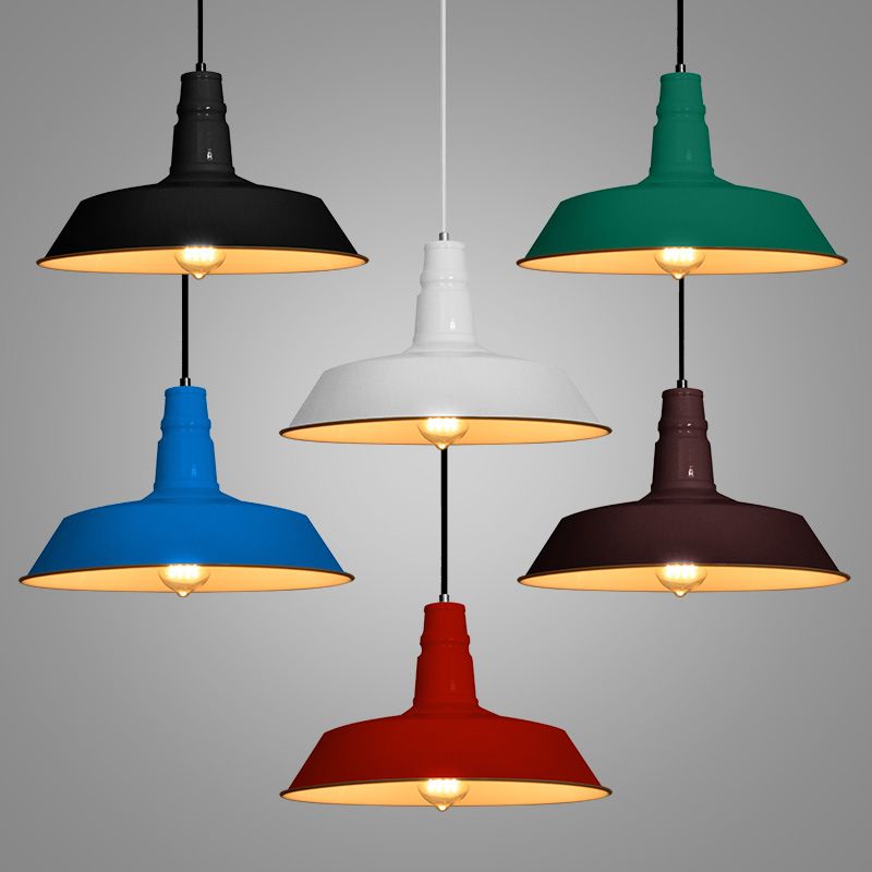 1 Luci a sospensione appesa al fienile in stile industriale a soffitto in metallo a sospensione in metallo