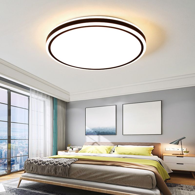 Geometrical 1-Light Flush Mount Ceiling Light Fixtures Metal Modern Style Flush Ceiling Lamp