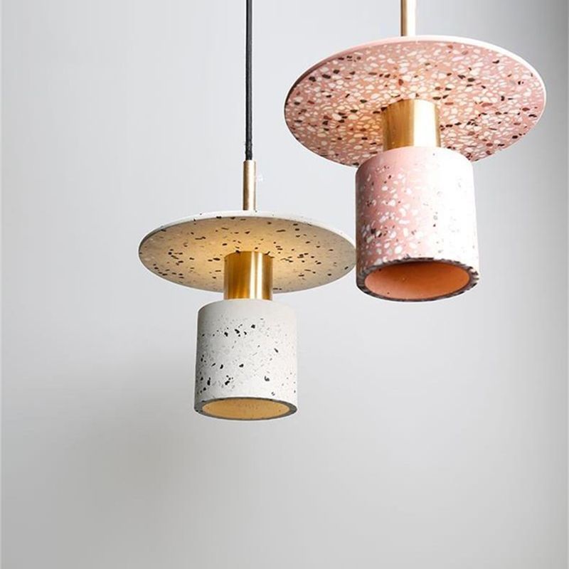 Terrazzo kleine hanglamp lampjes Nordic 1 lichte suspensielamp