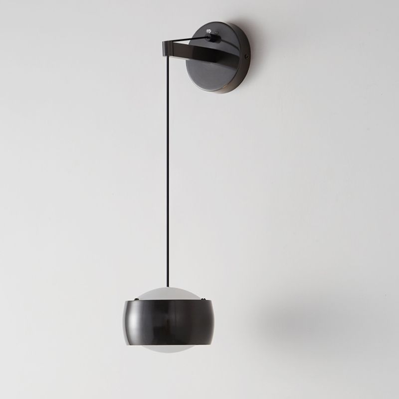 Modernism Drum Shade Wall Lighting 1-Light Wall Mount Light for Foyer