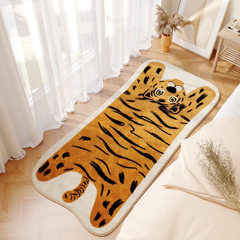 Tapis de tapis de zone lavable à la mode à la mode à la mode à la mode avec support sans glissement
