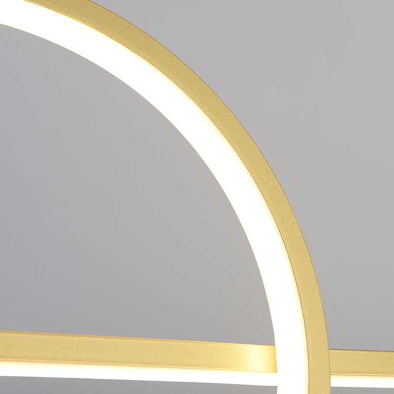 Modern Concise LED Island Light Aluminium Indoor Pendant Light with Acrylic Shade