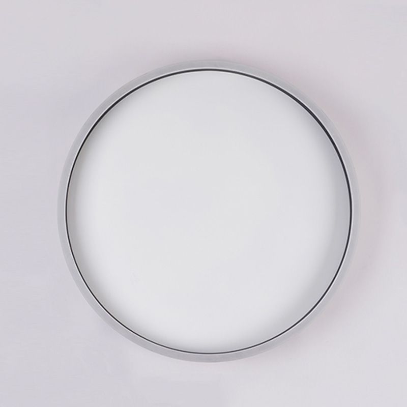 Lámpara de techo de montaje empotrado con anillo circular único y moderno con pantalla acrílica para dormitorio