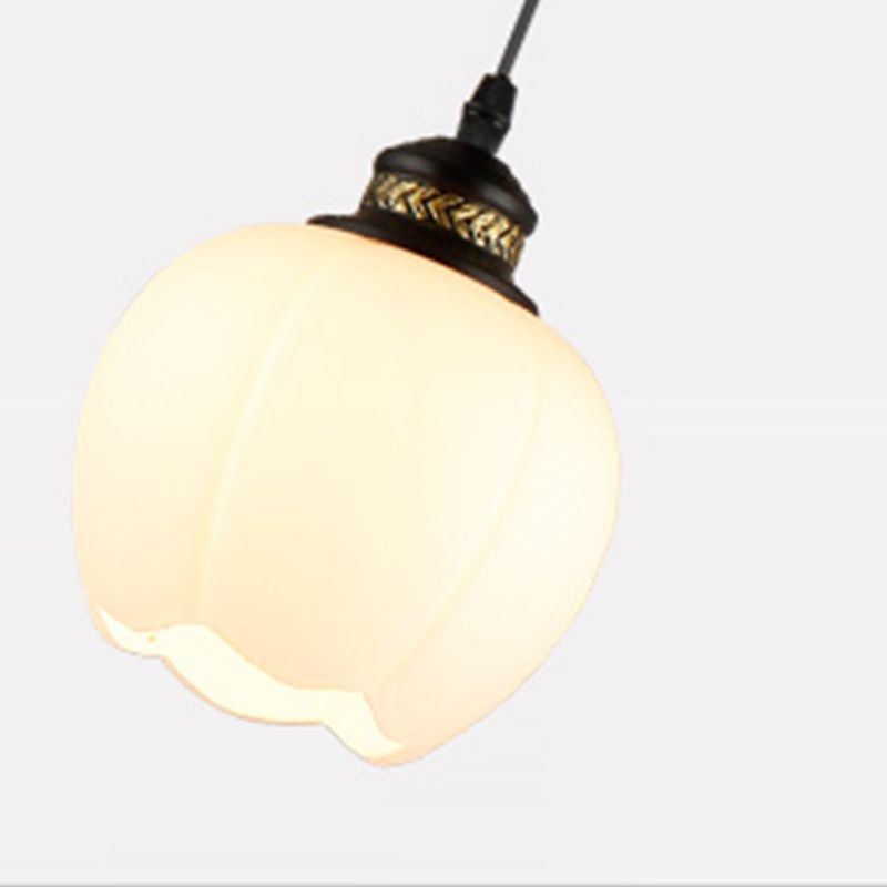 Luminaires suspendus noirs à tête multiples lampe à suspension en métal moderne pour le salon