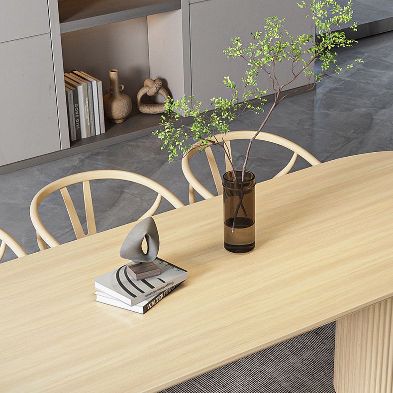 Contemporary Free Form Dining Table Solid Wood Dining Table for Dining Room