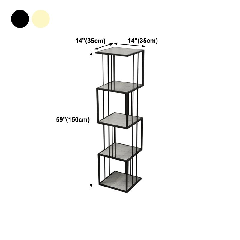 Glam Open Etagere Bookshelf di ferro verticale libreria per la casa