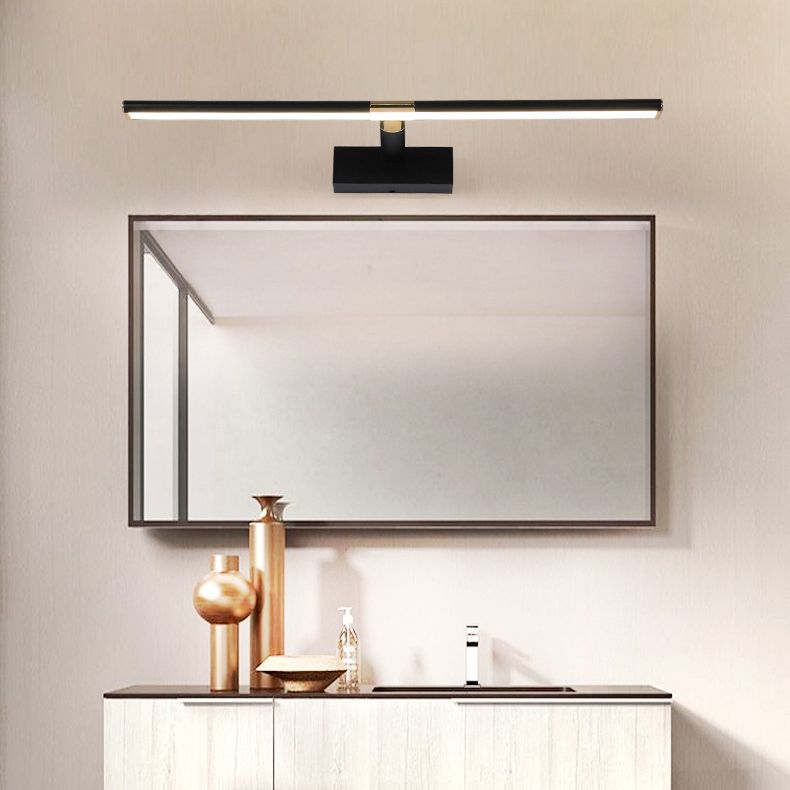 Metal Long Strip Mirror Light Modern Simplicity Style LED Wall Sconce for Bathroom