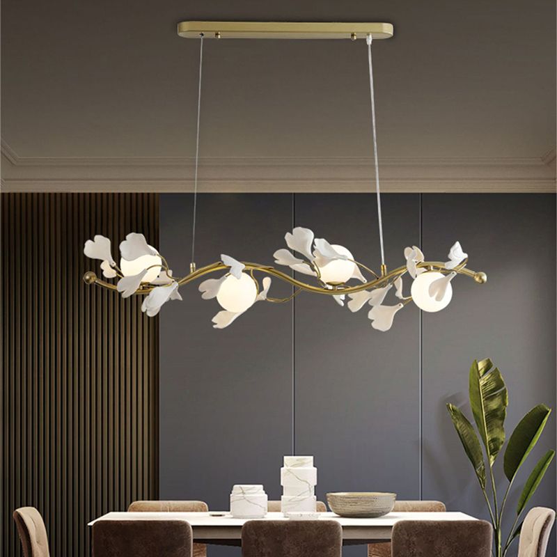Modernism Globe Glass LED Hanging Pendant Lights for Dining Room
