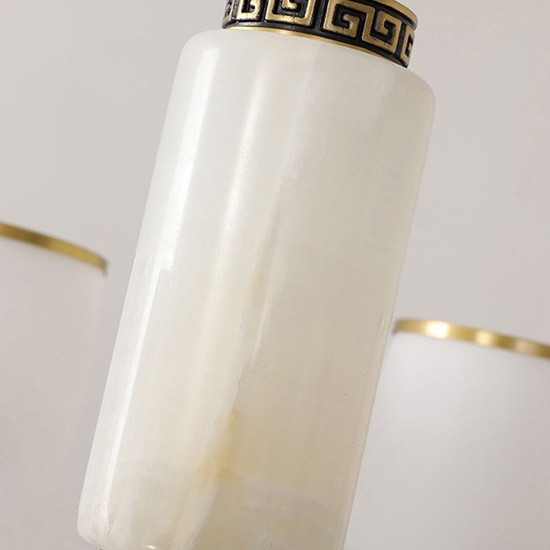 Multi Light Cylindrical Branch Hanging Pendant Modern Style Metal Hanging Lighting