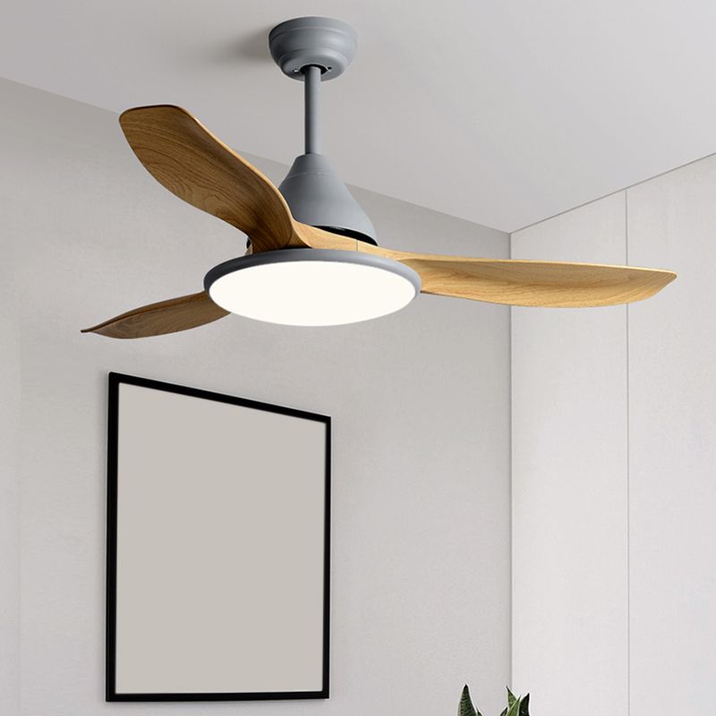 Unique Shape Metal Ceiling Fan Light Kids Style 1-Light Ceiling Fan Lamp for Living Room