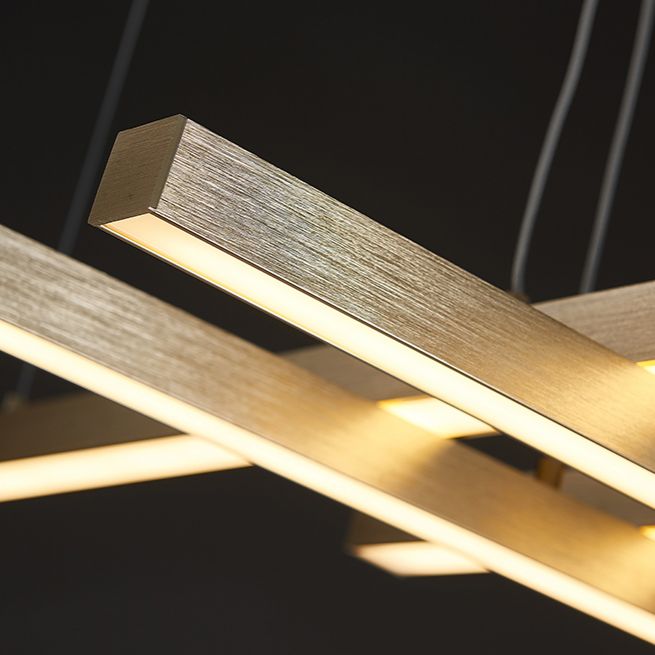 Strip lampadario a più livelli Postmodern Metal lampadario a pendente per salotto