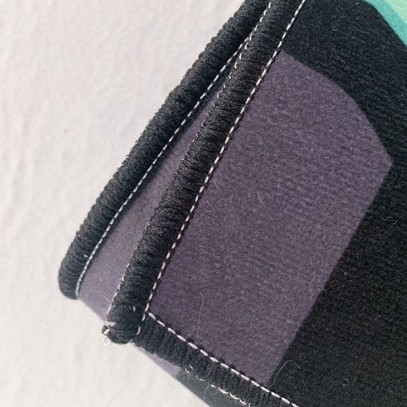 Teppich aus der Mitte des Jahrhunderts Nostalgie Blumendruck Teppich Polyester Anti-Rutsch-Rücken-Wohnzimmer Teppich