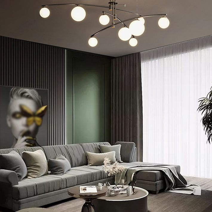 2 colori moderni opzionali per sala da pranzo a sospensione a sospensione in ottone