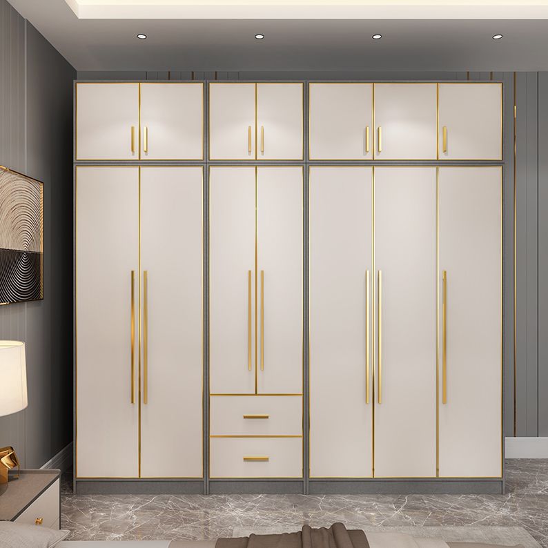 Wooden Wardrobe Cabinet with Soft Close Doors Hinged Wardrobe Armoire