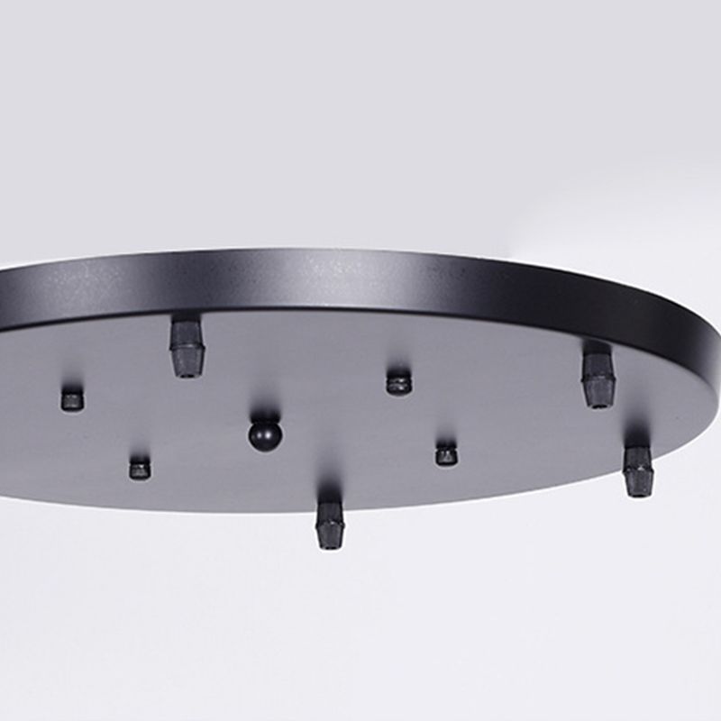 Cilindrische gesuspendeerde verlichtingsarmatuur Minimalistische kristallen trappenhangend plafondlicht in zwart