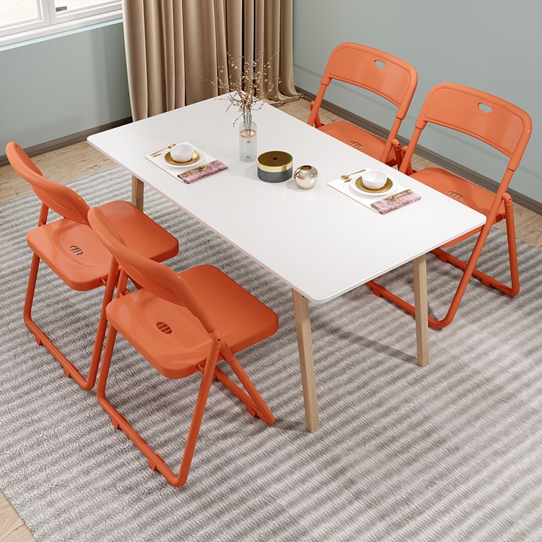 Metal casero contemporáneo que cena la silla lateral sin brazos de la parte posterior abierta de la silla que cena