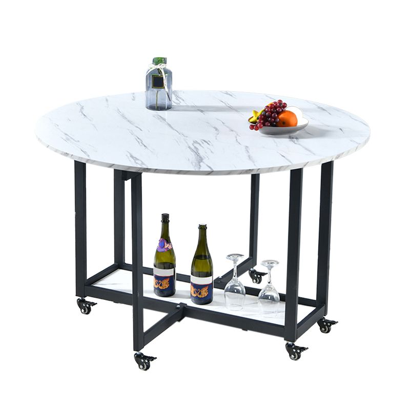 Extendable Dining Table Round Dining Table for Kitchen Dining Room