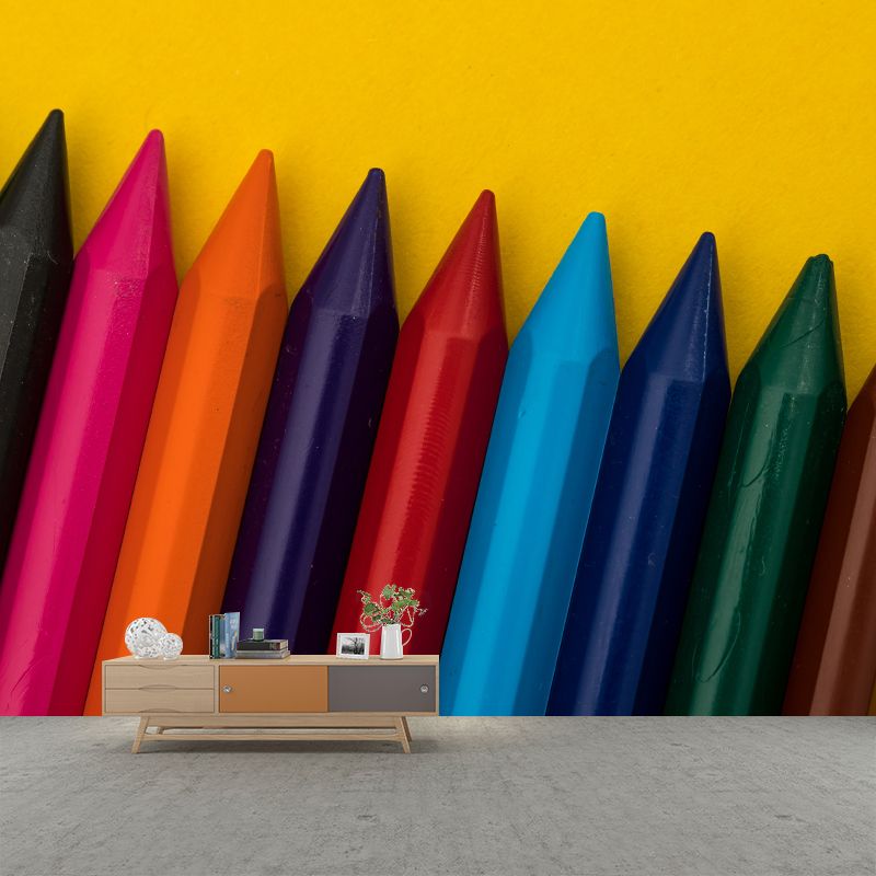 Painting Hobby Mural for Study Room Stain Resistant, Personalized Size