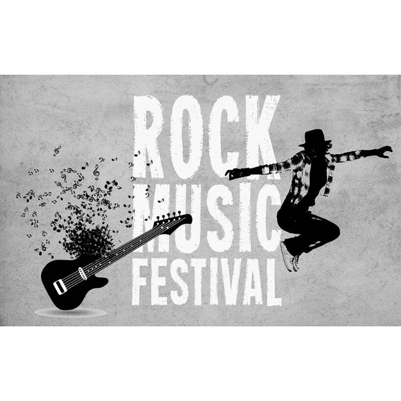 Novel Graffiti Wall Mural Modern Decorative Living Room Wall Art, Custom Size Available