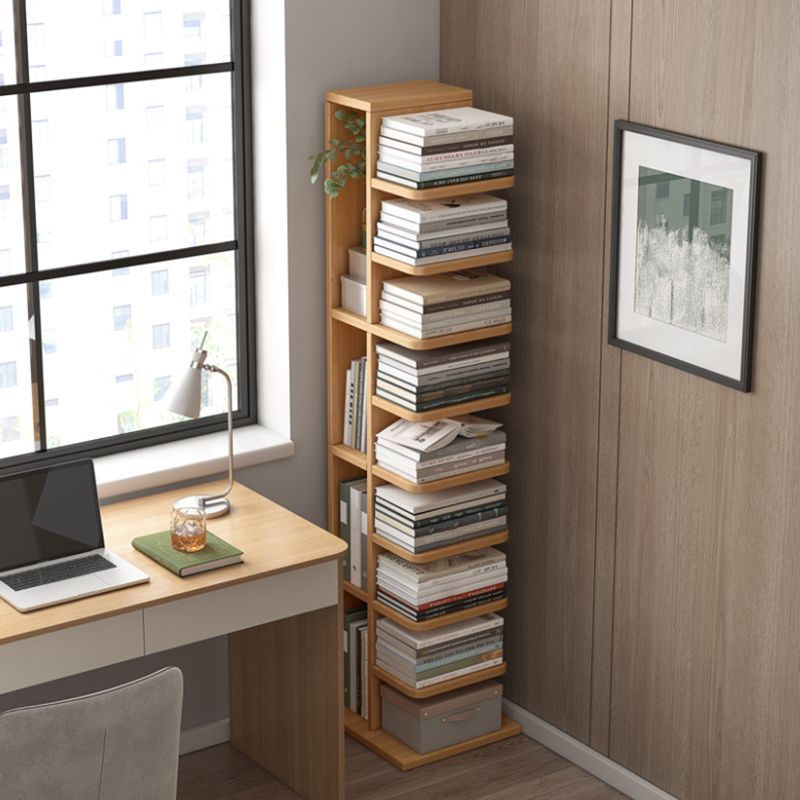 Modern Engineered Wood Bookshelf Standard Bookcase with Shelves