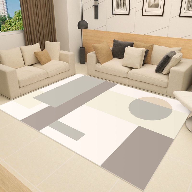 Light Pink Color Lump Rug PVC Nordic Rug Washable Rug for Home Decor