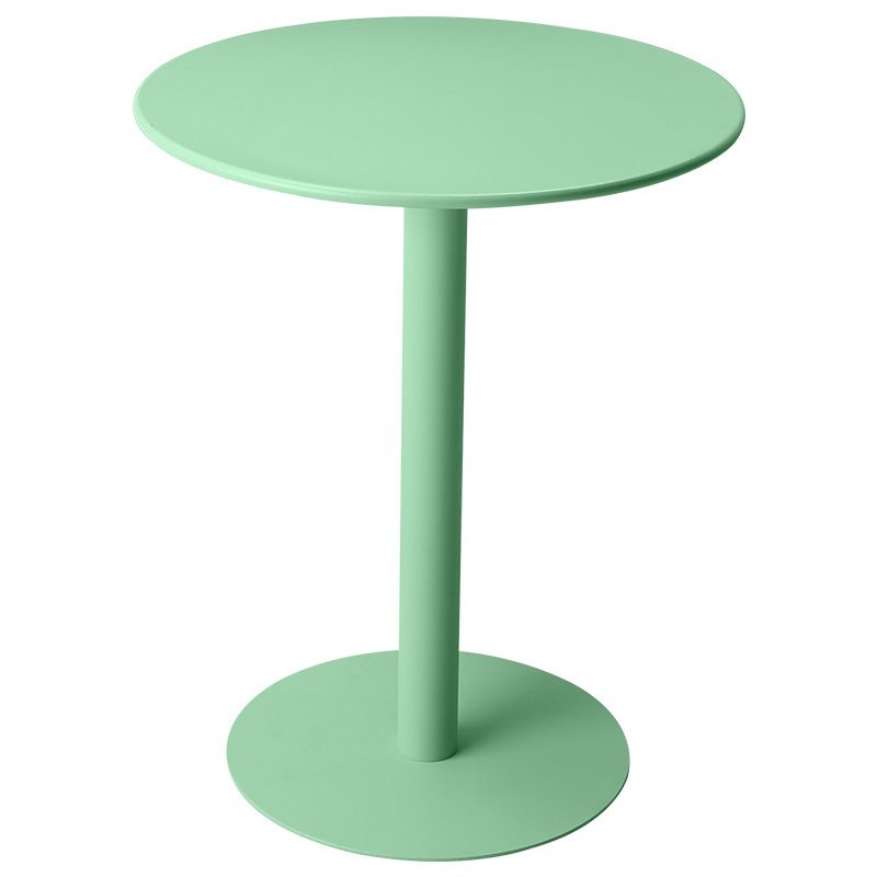 Pedestal Base Design Cocktail Table Multi-color Selection of Round Metal Coffee Table