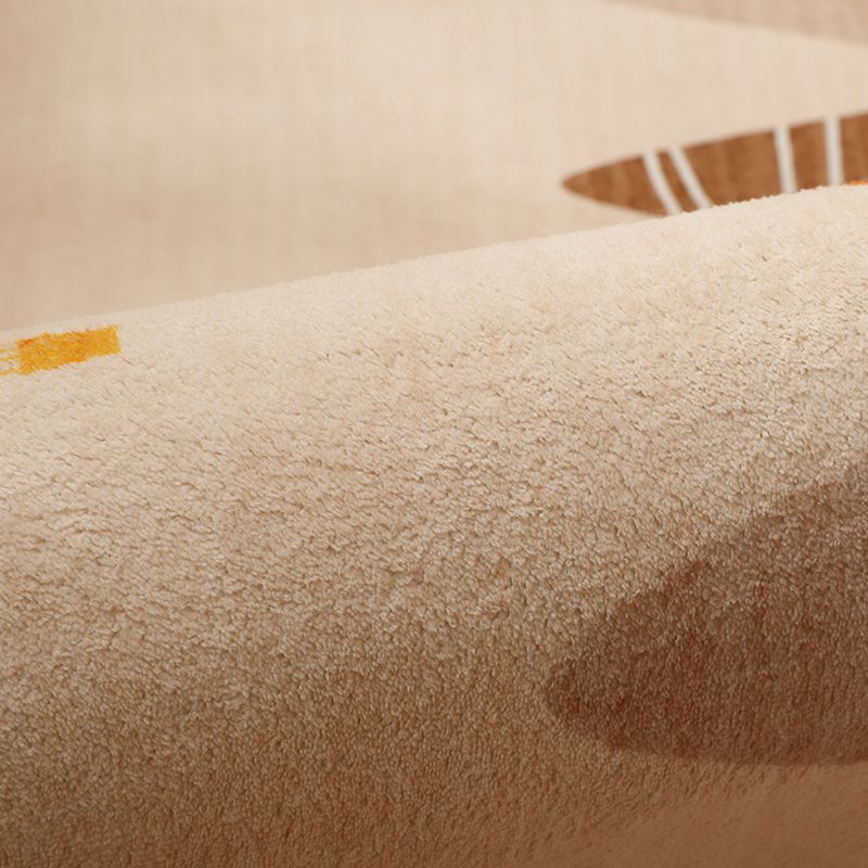 Moderner, mit Pflanzen bedruckter Teppich, mehrfarbiger Polyster-Innenteppich, rutschfeste Rückseite, pflegeleichter Bereichsteppich zur Dekoration