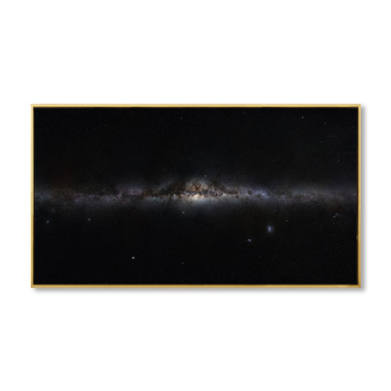 Kids Photo Shooting Star Canvas Print Dark Milky Way Wall Art Decor for Boys Bedroom