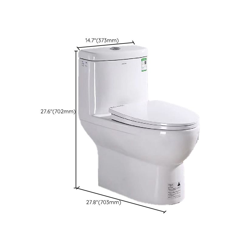 Traditional 1-Piece Flush Toilet Floor Mount Urine Toilet for Washroom
